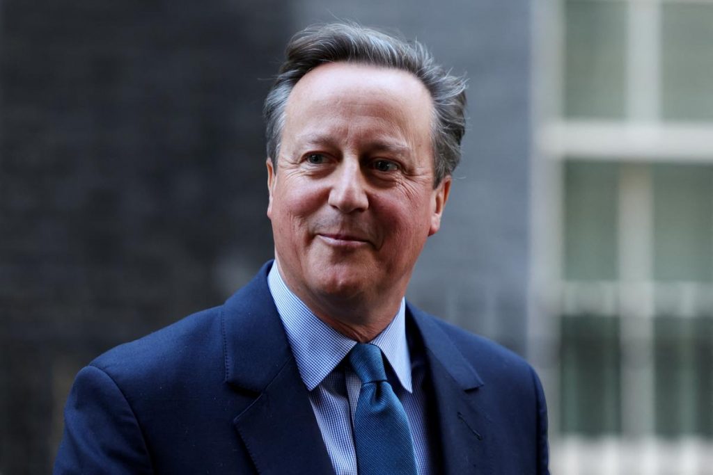 former UK prime minister David Cameron