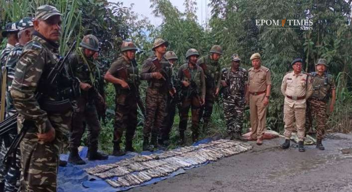 huge laod of explosives found