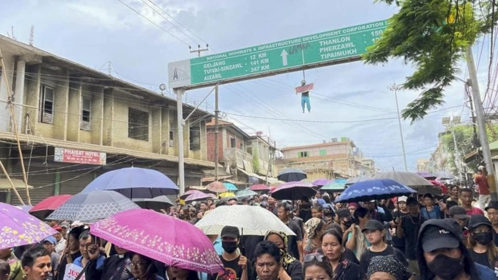 mass rally organised by kuki zo