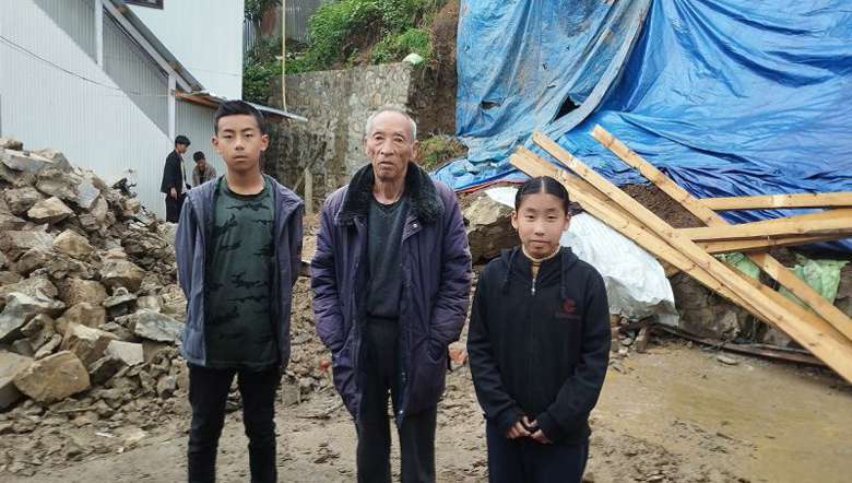 family narrowly escapes death