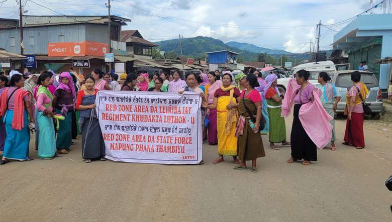 Protests Erupt Over Government Inaction in Lamlai AC; Imphal-Ukhrul Road Blockaded